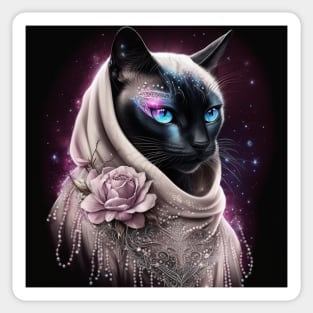 Extraordinary Siamese Cat Sticker